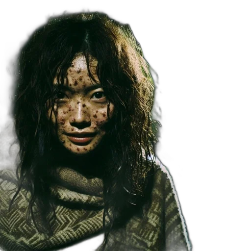 face, creature, mask, hair transparent PNG cut-out