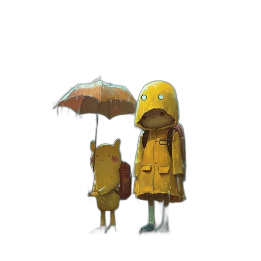 umbrella, jacket, dress, hat transparent PNG cut-out