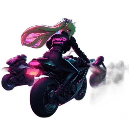 weapon, concept art, cyberpunk, vaporwave transparent PNG cut-out