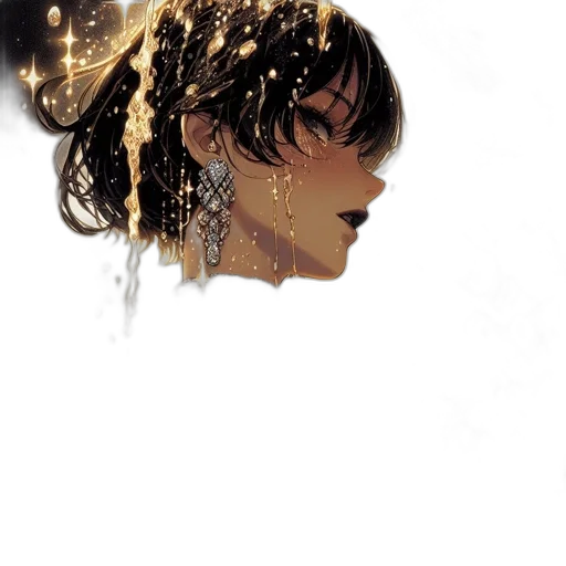 jewelry, crown, face, concept art transparent PNG cut-out