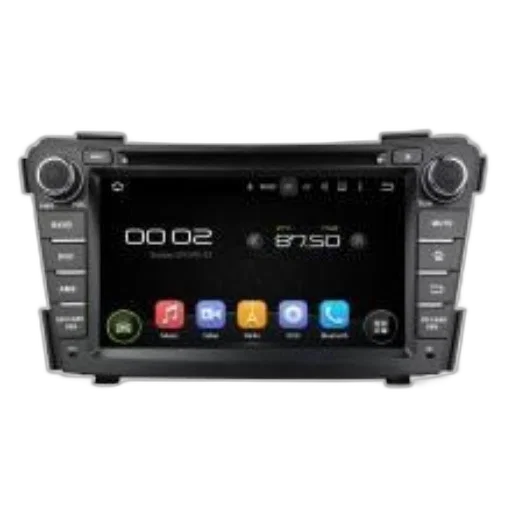 black, car, stereo, touchscreen transparent PNG cut-out