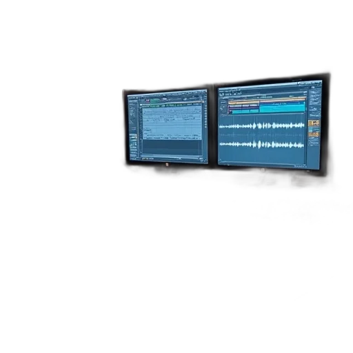 3d render, professional, recording, studio transparent PNG cut-out