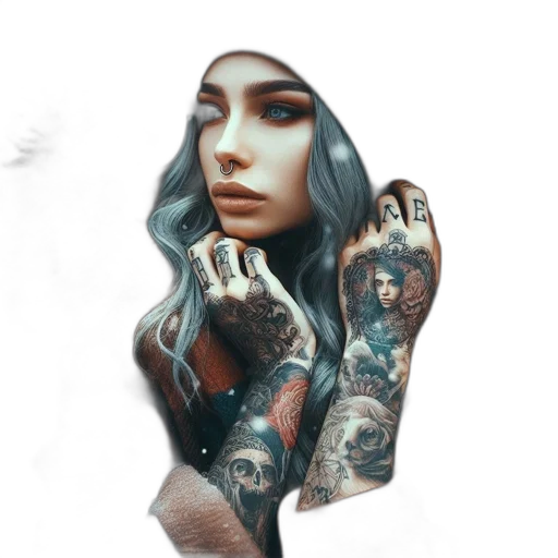 face, jewelry, dress, robot transparent PNG cut-out