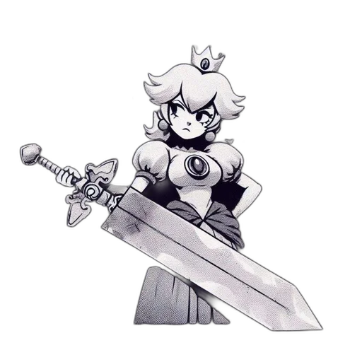 sword, crown, weapon, staff transparent PNG cut-out
