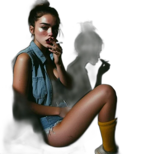 jacket, shoes, dress, face transparent PNG cut-out