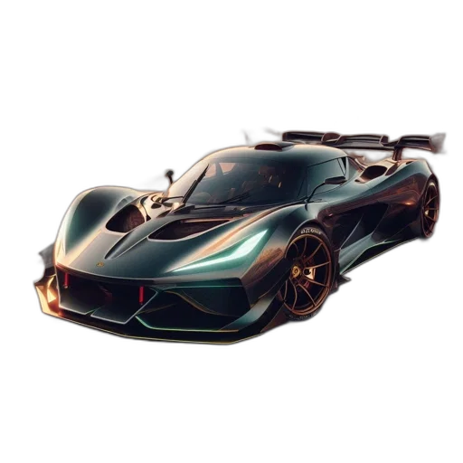 car, 3d render, photorealistic, concept art transparent PNG cut-out