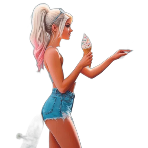 food, concept art, photorealistic, cartoon transparent PNG cut-out