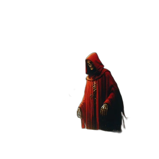 jacket, staff, mask, weapon transparent PNG cut-out