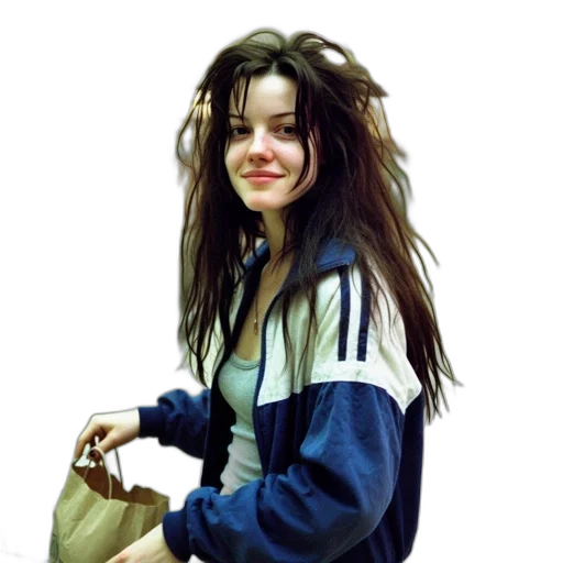 jacket, hair, creature, face transparent PNG cut-out