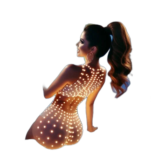 dress, jewelry, 3d render, concept art transparent PNG cut-out