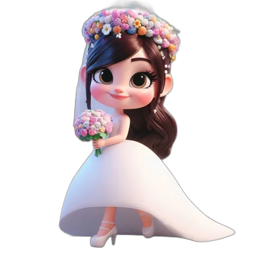 dress, crown, jewelry, staff transparent PNG cut-out