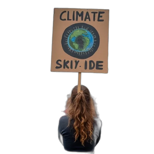 jacket, protest, rally, climate transparent PNG cut-out