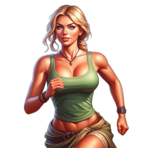 comic book art, fantasy art, pixel art, concept art transparent PNG cut-out