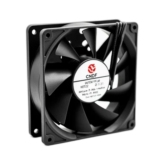 3d render, black, computer, fan transparent PNG cut-out
