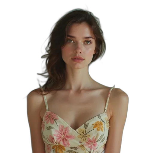 dress, jewelry, face, crown transparent PNG cut-out