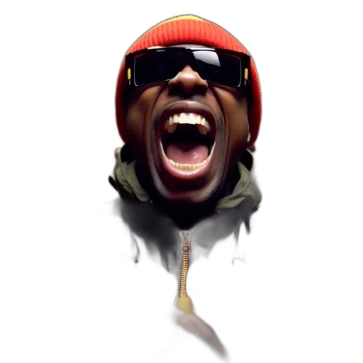 face, jacket, hat, animal transparent PNG cut-out