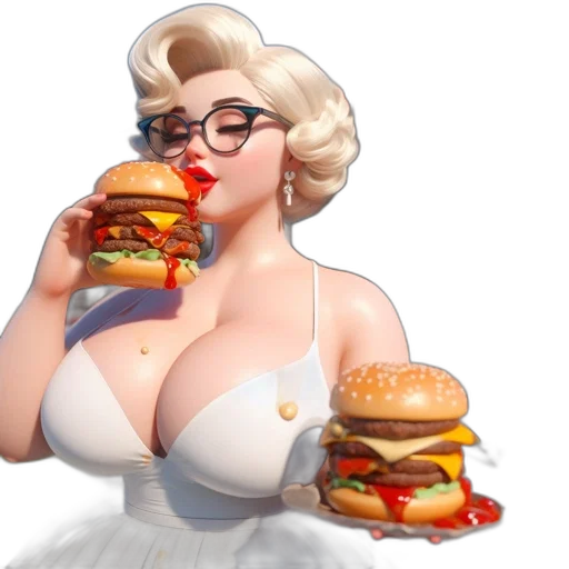food, dress, concept art, photorealistic transparent PNG cut-out