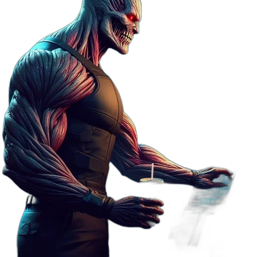 creature, robot, comic book art, concept art transparent PNG cut-out