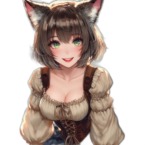 staff, dress, face, animal transparent PNG cut-out