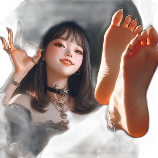 shoes, creature, photorealistic, fantasy art transparent PNG cut-out