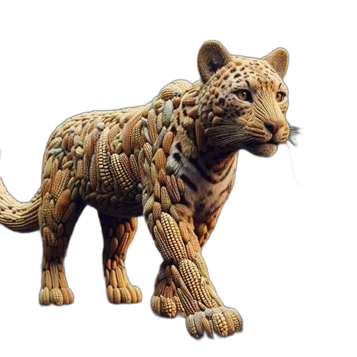 animal, 3d render, concept art, photorealistic transparent PNG cut-out