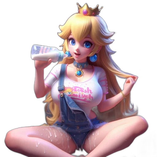 dress, crown, staff, weapon transparent PNG cut-out