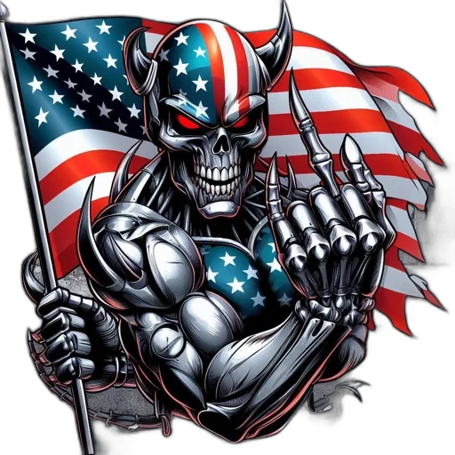 comic book art, cartoon, menacing, figure transparent PNG cut-out
