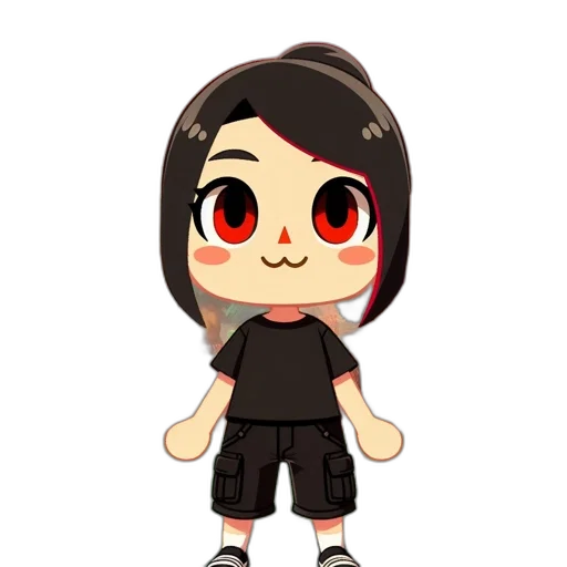 staff, creature, cartoon, pixel art transparent PNG cut-out