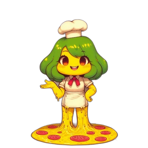 staff, food, dress, hat transparent PNG cut-out