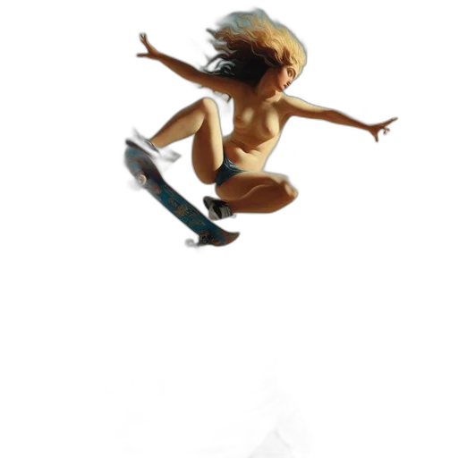 creature, robot, hair, concept art transparent PNG cut-out