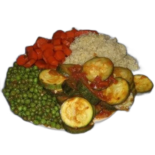 food, plate, zucchini, peas transparent PNG cut-out