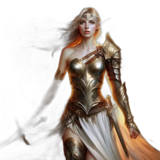 fantasy art, concept art, comic book art, photorealistic transparent PNG cut-out