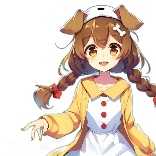 staff, dress, creature, animal transparent PNG cut-out