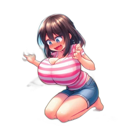 dress, creature, robot, staff transparent PNG cut-out
