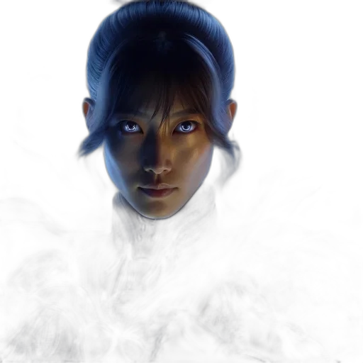 face, mask, staff, dragon transparent PNG cut-out