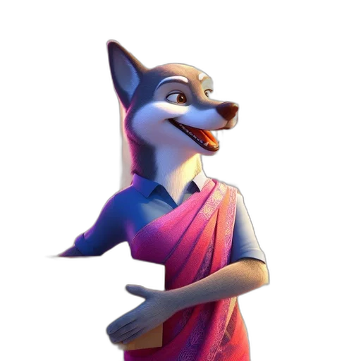 staff, animal, creature, jacket transparent PNG cut-out