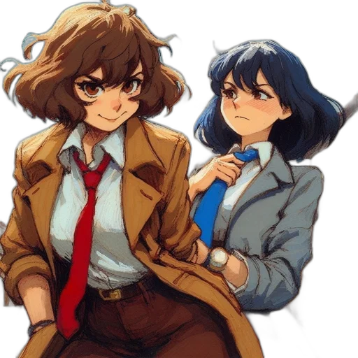 jacket, weapon, staff, anime transparent PNG cut-out