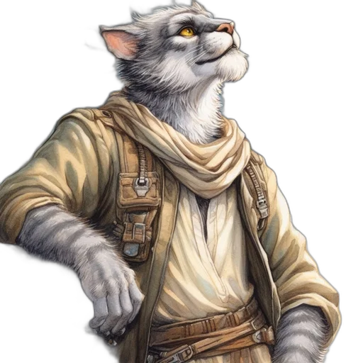 staff, jacket, fantasy art, concept art transparent PNG cut-out