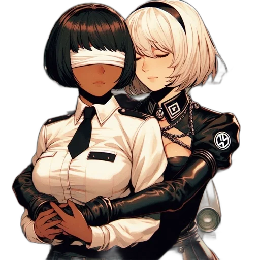 jacket, mask, weapon, staff transparent PNG cut-out