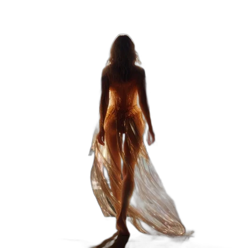 dress, creature, hair, jewelry transparent PNG cut-out