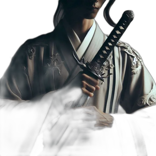 sword, weapon, staff, jacket transparent PNG cut-out