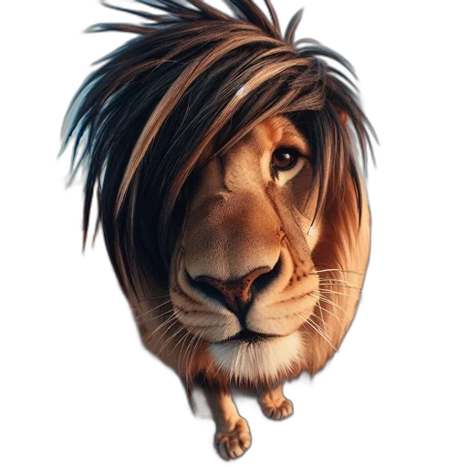 hair, animal, crown, dragon transparent PNG cut-out