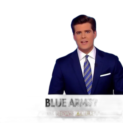 blue, pastel, fox, news transparent PNG cut-out