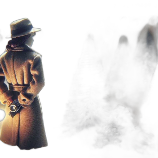 mask, jacket, staff, hat transparent PNG cut-out