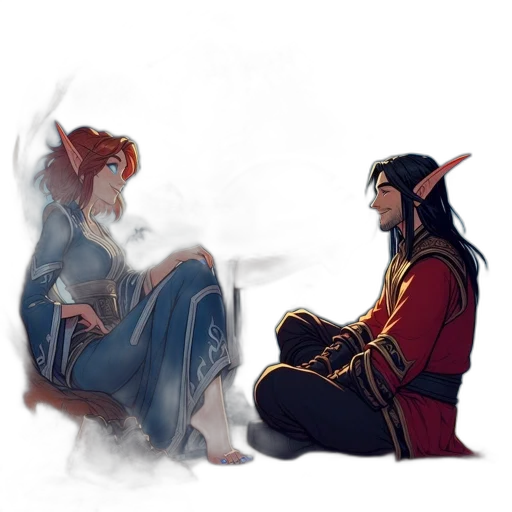 concept art, fantasy art, watercolor, comic book art transparent PNG cut-out