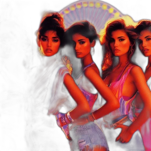 vaporwave, concept art, photorealistic, neon lights transparent PNG cut-out