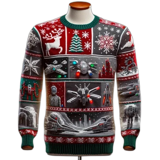 jacket, intricately, patterned, knit transparent PNG cut-out