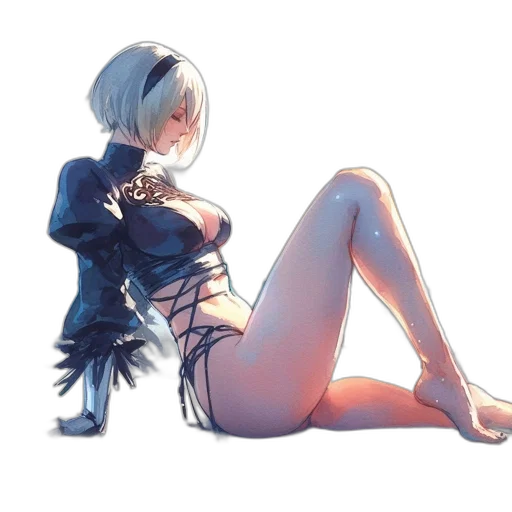 dress, robot, weapon, flower transparent PNG cut-out