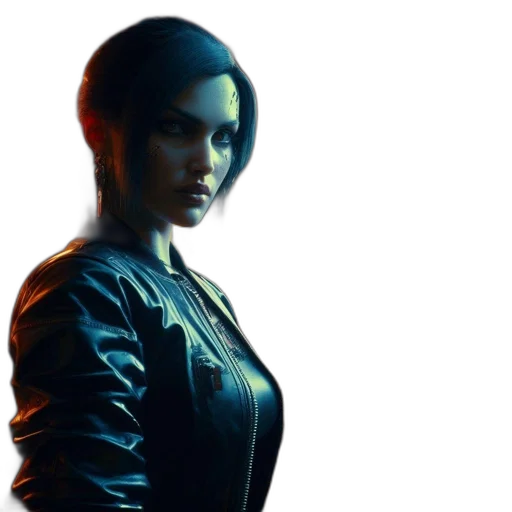 jacket, face, weapon, concept art transparent PNG cut-out