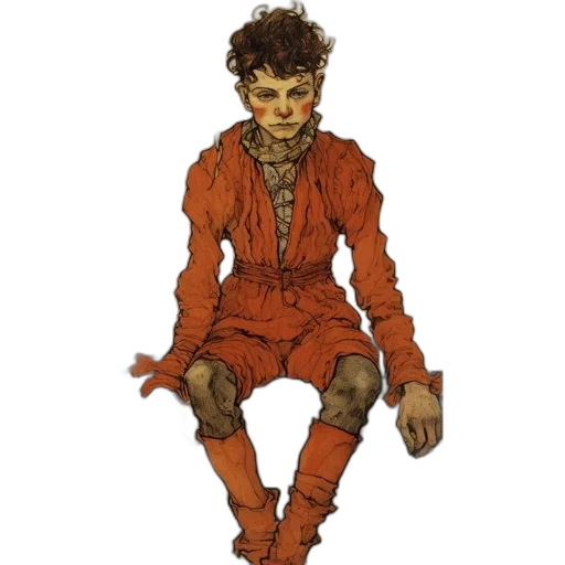 staff, face, creature, jacket transparent PNG cut-out